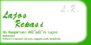 lajos repasi business card